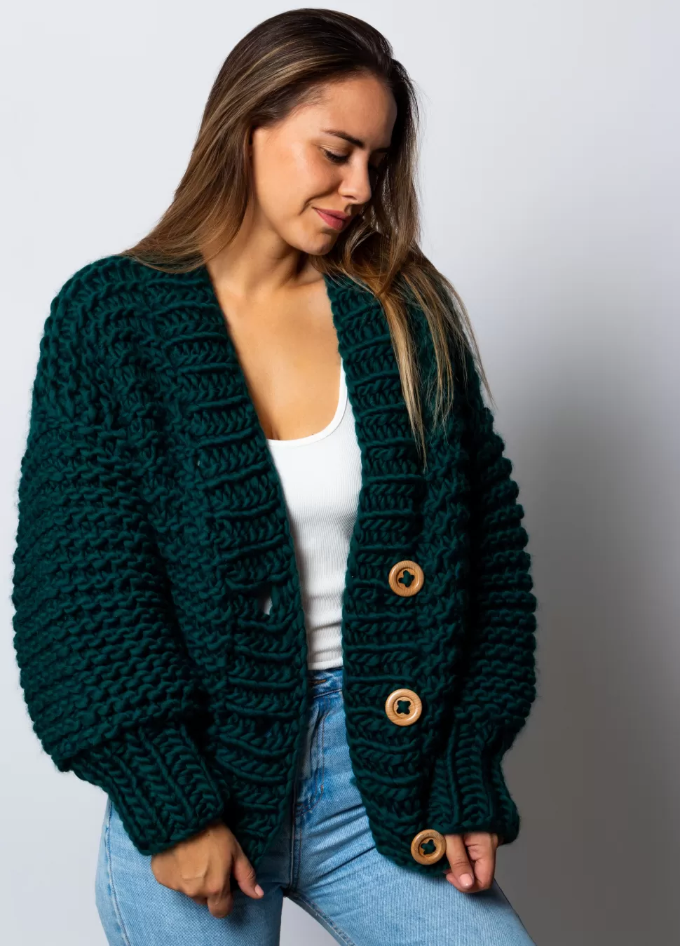 Avocado Cardigan Kit>We Are Knitters Clearance