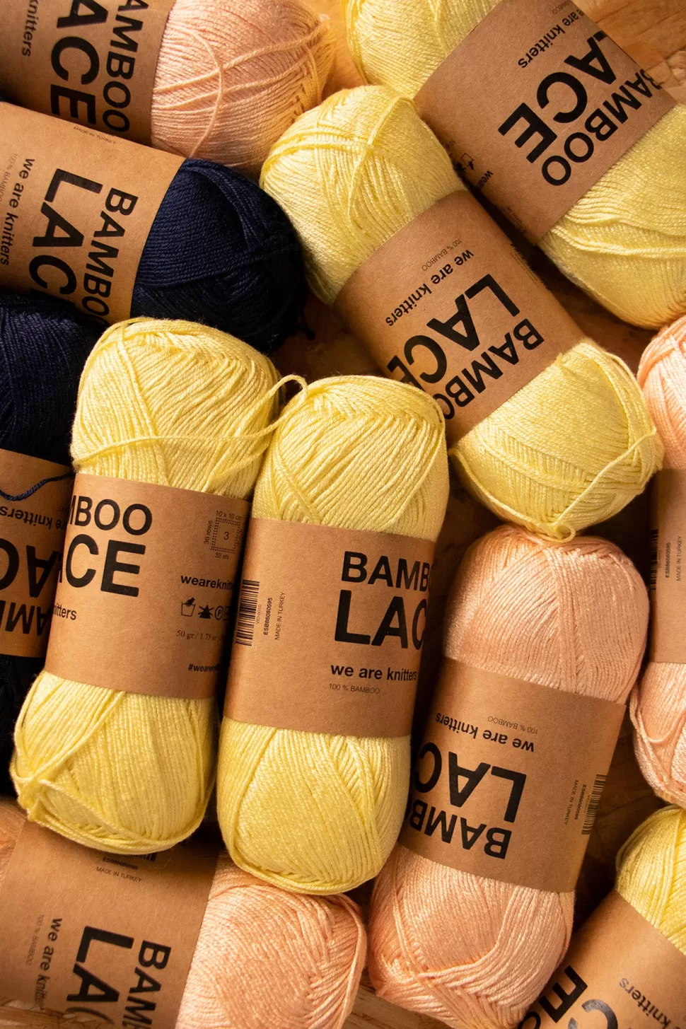 Bamboo Lace Navy Blue - Last Units>We Are Knitters Clearance