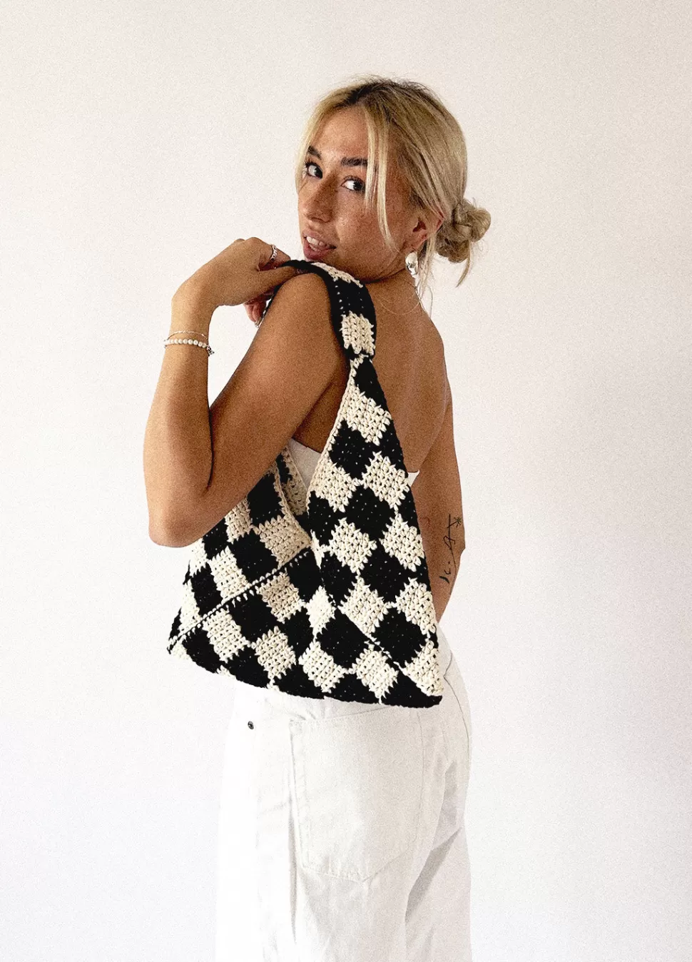 Checkered Bag Kit @Belinalilly>We Are Knitters Cheap