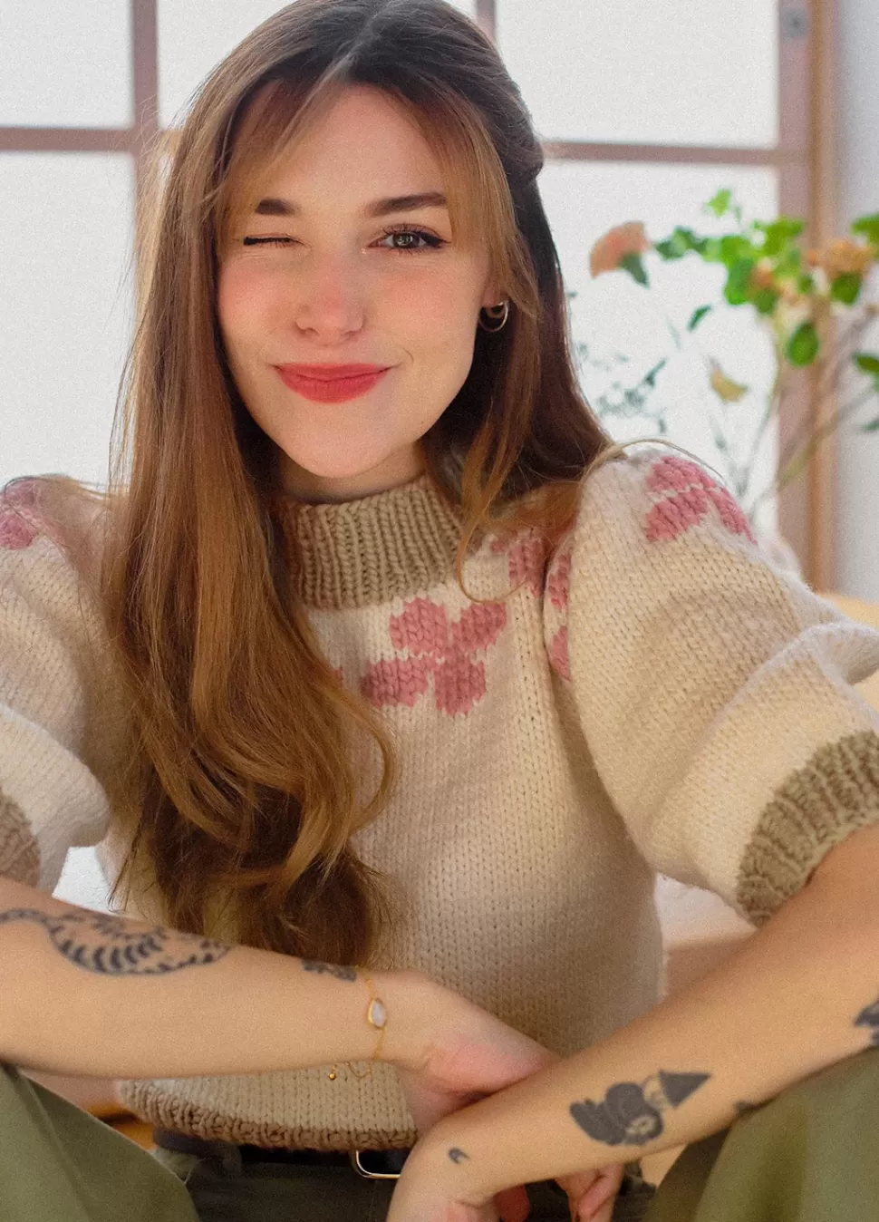 Cherry Blossom Sweater x Marzia Kjellberg Kit>We Are Knitters Clearance