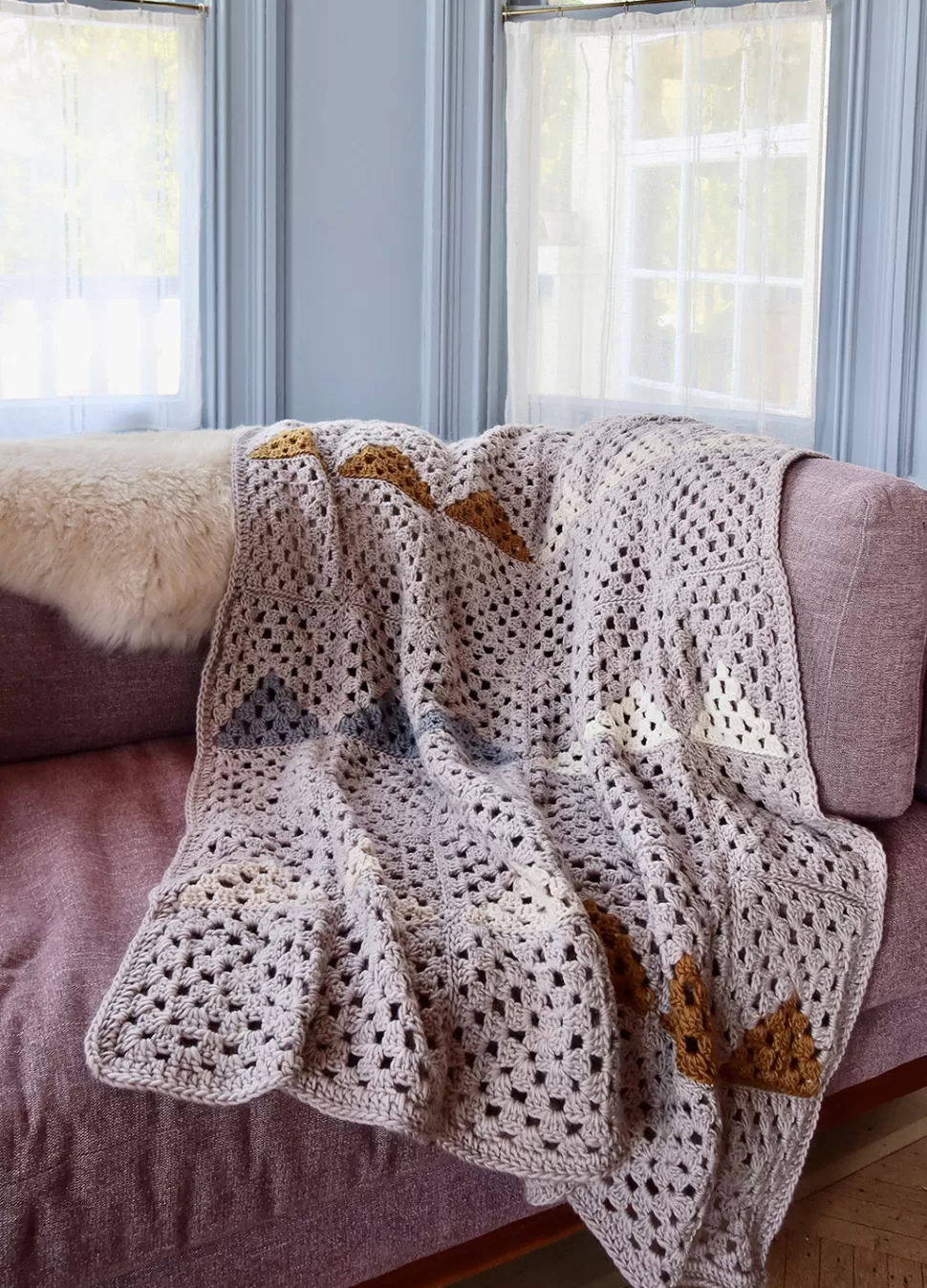 Landen Granny Square Blanket x @twoofwands Kit>We Are Knitters Outlet