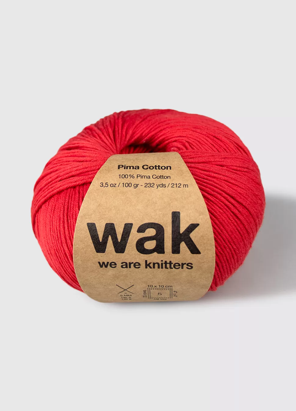 Pima Cotton Poppy Red>We Are Knitters Best