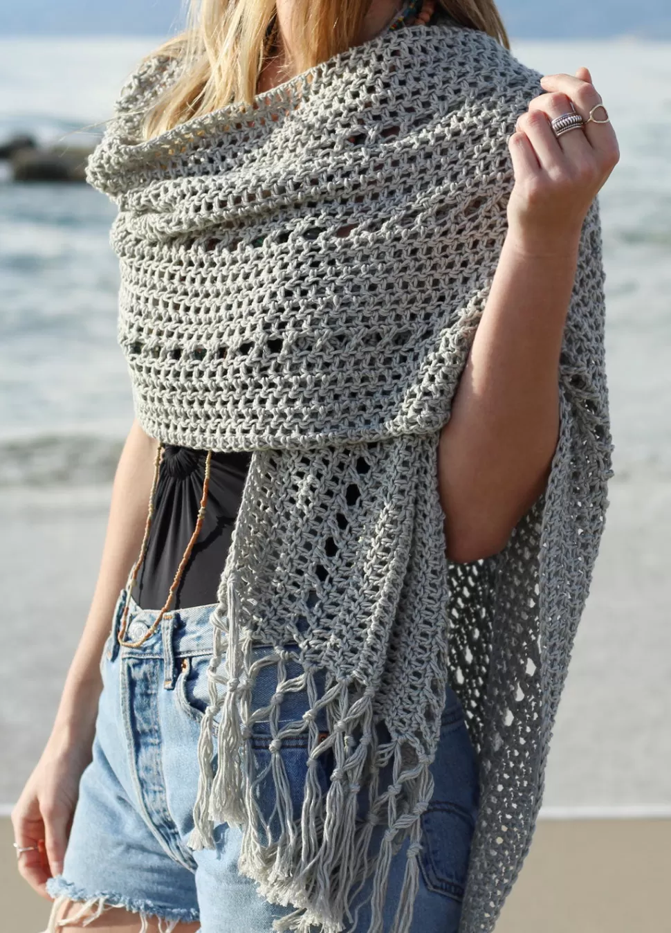 Sunset Beach Wrap x @twoofwands Kit>We Are Knitters Hot