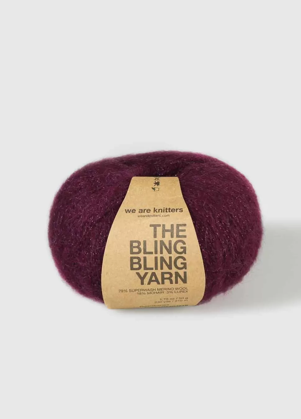 The Bling Bling Yarn Bordeaux>We Are Knitters New