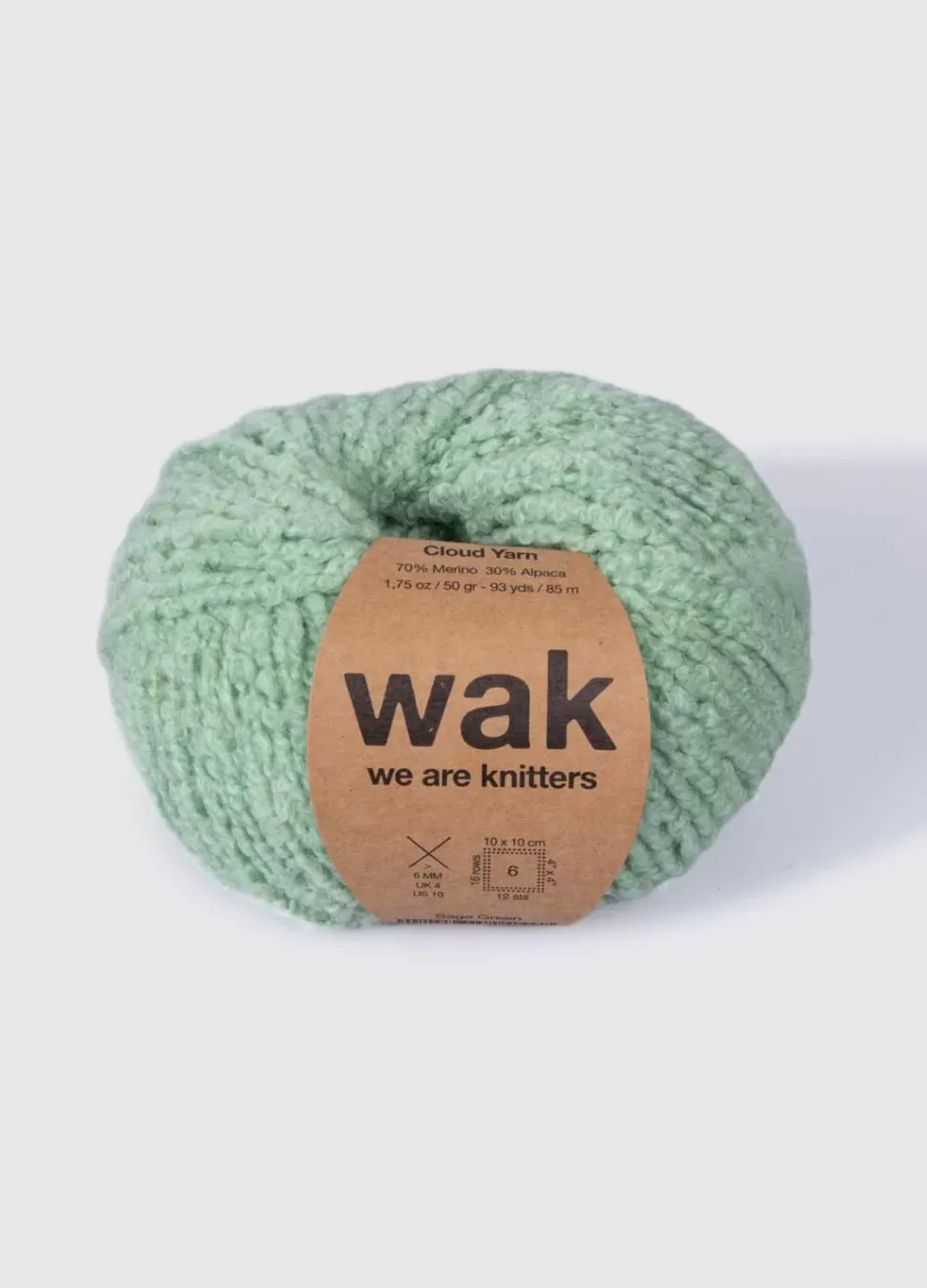 The Boucle Cloud Yarn Sage Green>We Are Knitters Shop