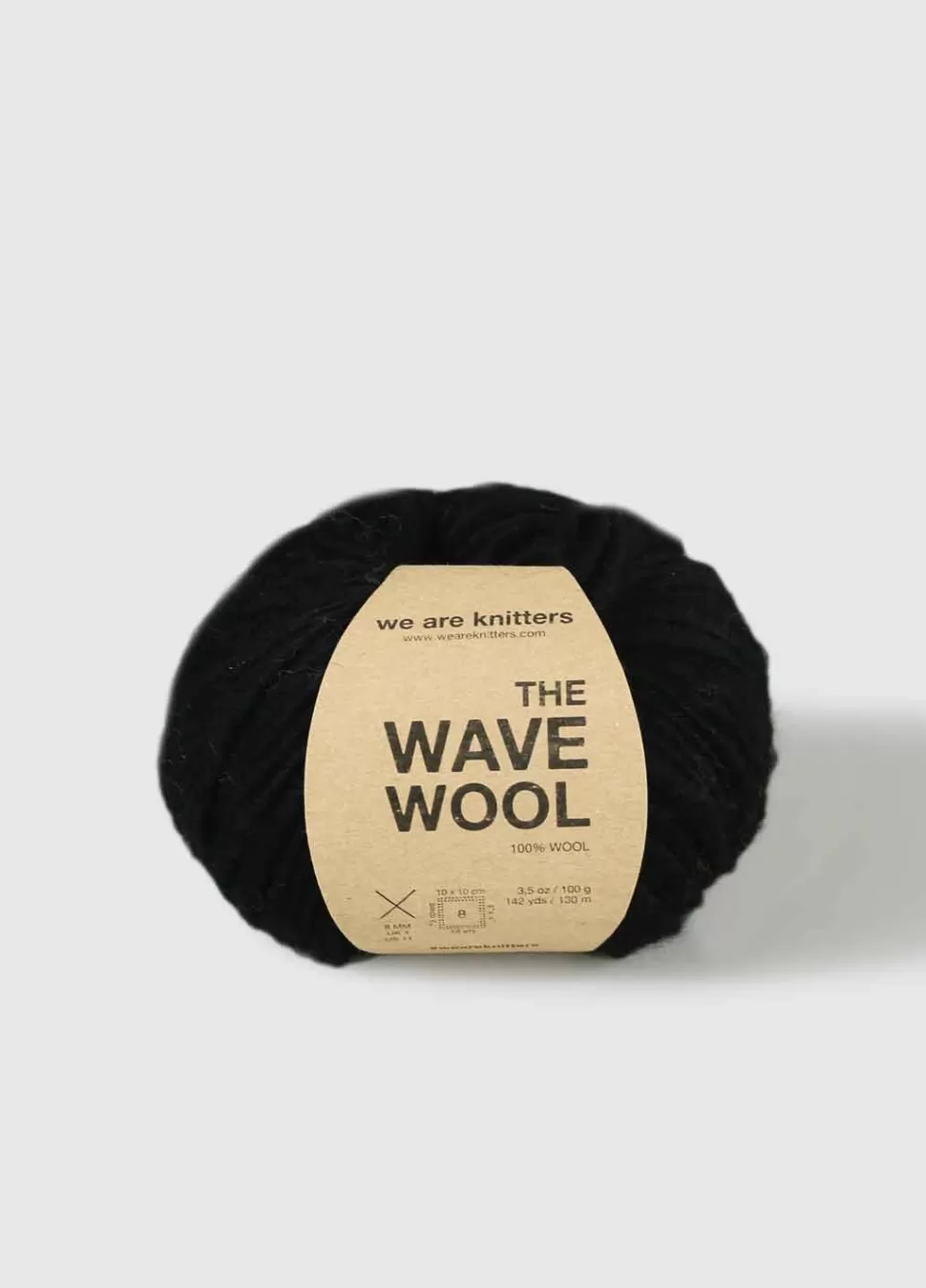 The Wave Wool Black>We Are Knitters Fashion