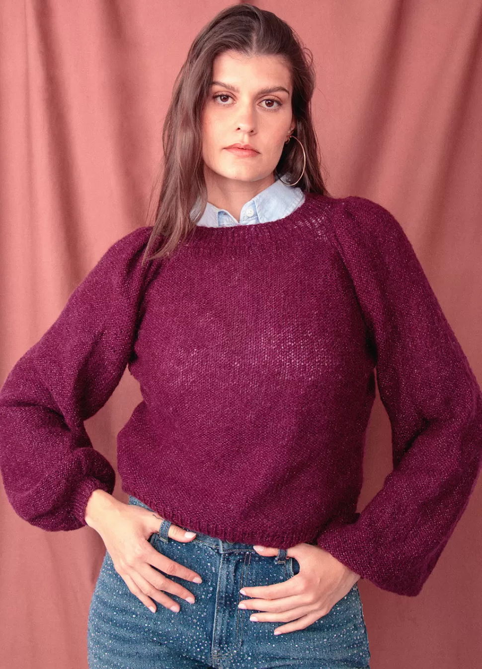 Tinsel Sweater Kit>We Are Knitters Clearance