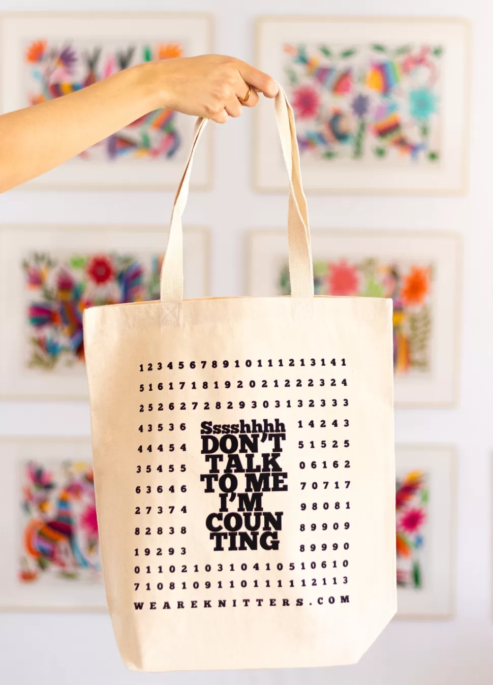 Tote Bag: Counting>We Are Knitters Sale